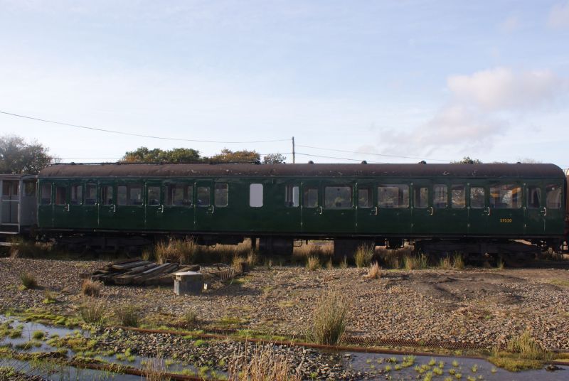 Class 117 DMU centre car 59520 at Meldon.