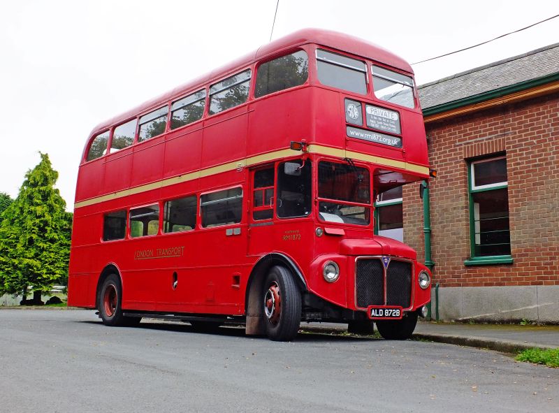 The South Devon Railway's rather nice Routemaster bus at Okehampton.