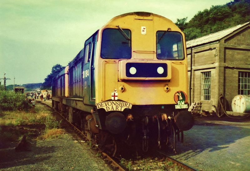 20184 and 20169 with FW's 'Devonshire Dart' railtourbrPhotographer Guy VincentbrDate taken 08071984