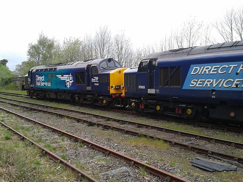 37059 and 37605 at Okehampton with the Devon Explorer