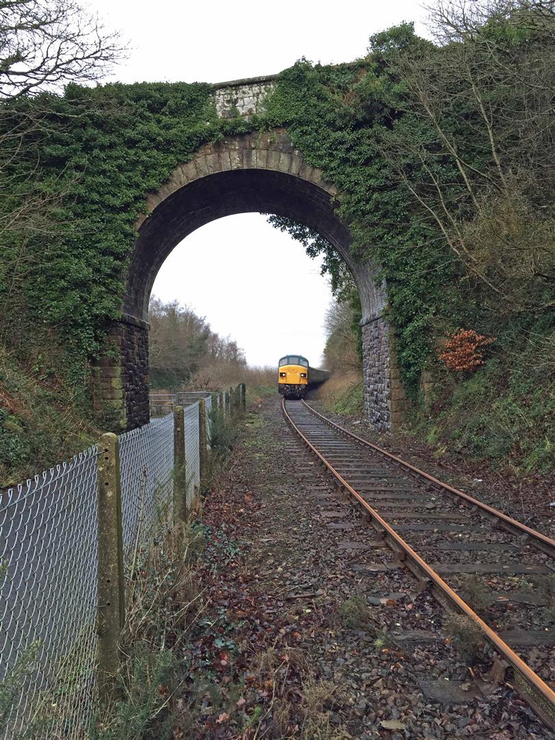 45060 'Swordfish' near Park Road overbridge