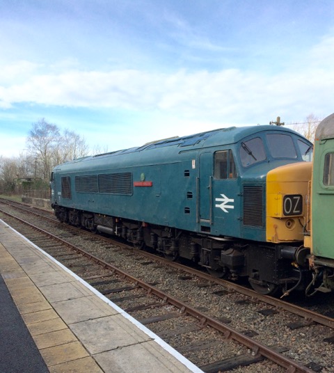 45060 'Sherwood Forester' at Okehampton