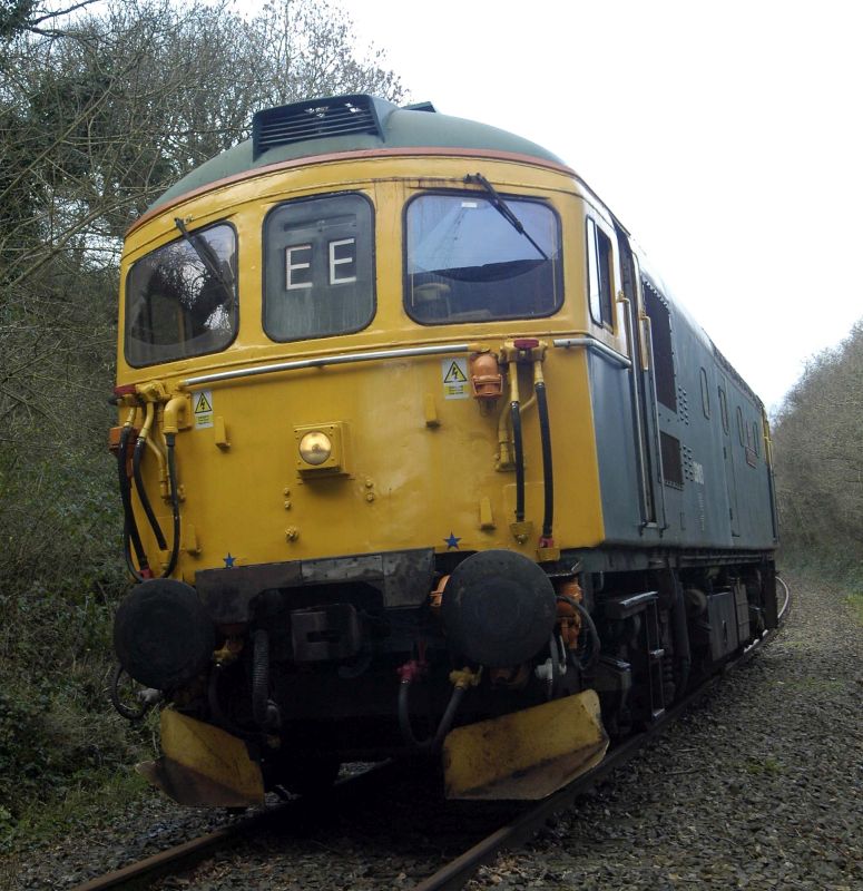 33103 'Swordfish' at the Network Rail / Dartmoor Railway boundary