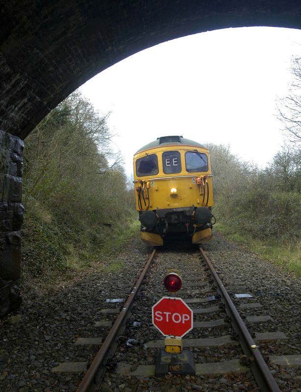 33103 'Swordfish' at the Network Rail / Dartmoor Railway boundary