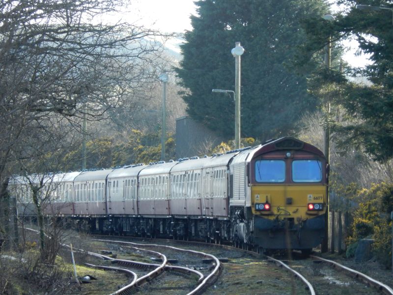 66177 bringing up the rear at Meldon