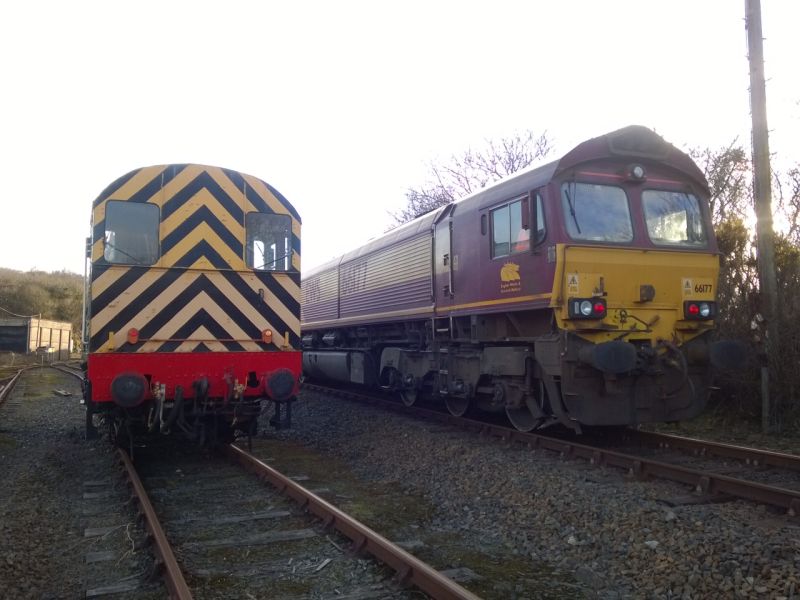 During the reversal at Meldon, the tour driver and DR pilotman got a lift from one end to the other in D4167. About 270 metres.brPhotographer Alistair GregorybrDate taken 12032016