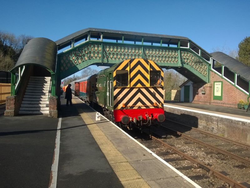 Preparations for the first scheduled train of 2016. D4167 about to propel Lab11 and 61743 from Platform 2