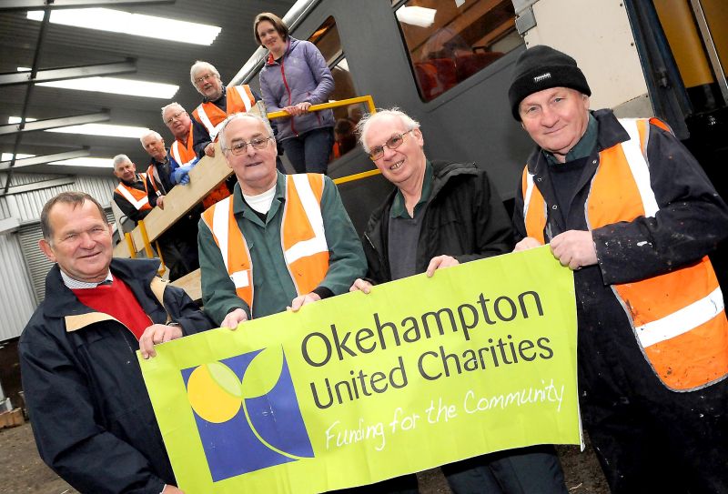 Front row l to r Allenton Fisher OUC Chairman, Nigel Green. Geoff Horner, Michael Ireland OUC  DRSA, back row l to r John Davies, John Coxon, Alan Harris, David Clegg, Karen Percival OUC  brPhotographer Ian SnellbrDate taken 07042016