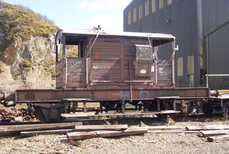 The van dumped at the back of the Meldon workshop before work began. The stuff hanging down from the roof is the canvas roof covering which wasn't stuck down properly and has somehow shredded itself.brPhotographer Jon KelseybrDate taken 16042016