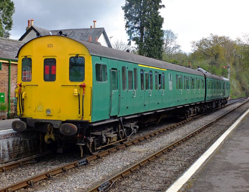 Class 205 Thumper DEMU 1125 at Medstead and Four Marks on the Mid-Hants RailwaybrPhotographer Philip WagstaffbrDate taken 23042016