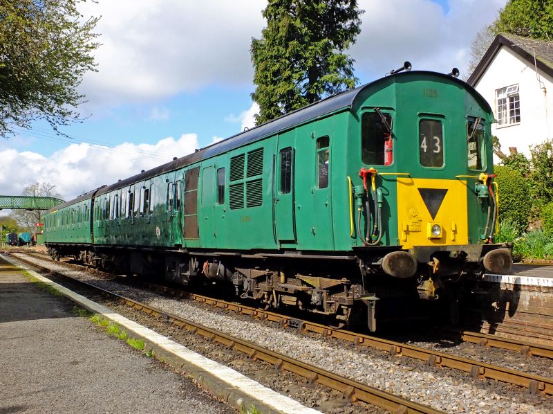 Class 205 Thumper DEMU 1125 at Medstead and Four Marks on the Mid-Hants RailwaybrPhotographer Philip WagstaffbrDate taken 23042016