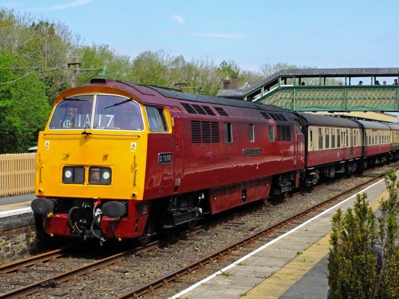 The Western Challenger railtour arriving at OkehamptonbrPhotographer Philip WagstaffbrDate taken 07052016