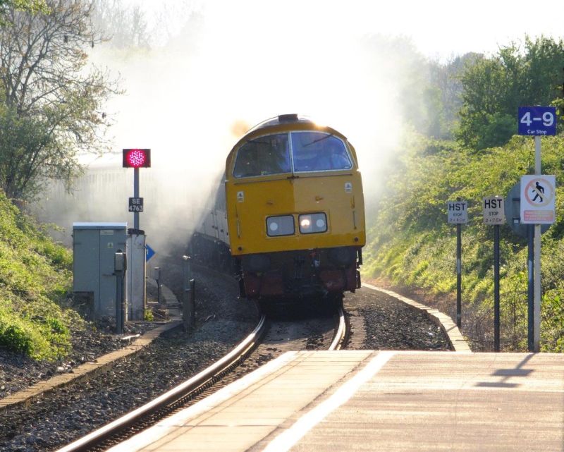 The Western Challenger railtour arriving at Crewkerne