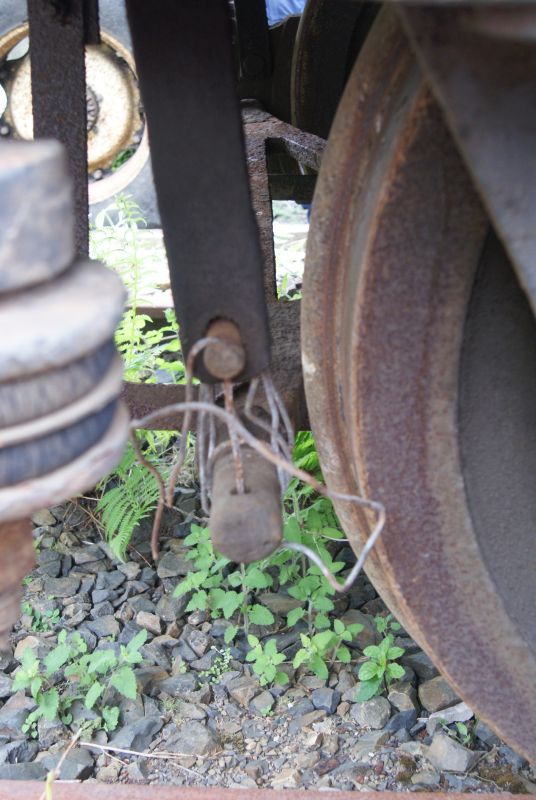 Disappointingly the van is missing a brake block, of what looks like an unusual design.brPhotographer Jon KelseybrDate taken 18062016