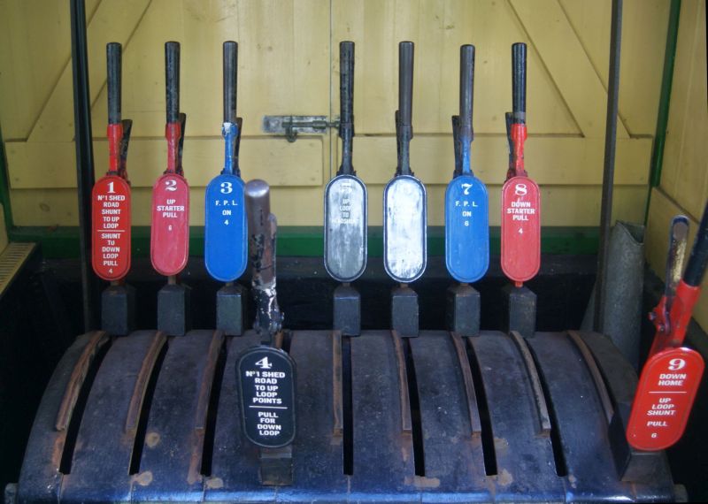 The frame in the signal cabin at Woody Bay.brPhotographer Jon KelseybrDate taken 25092016