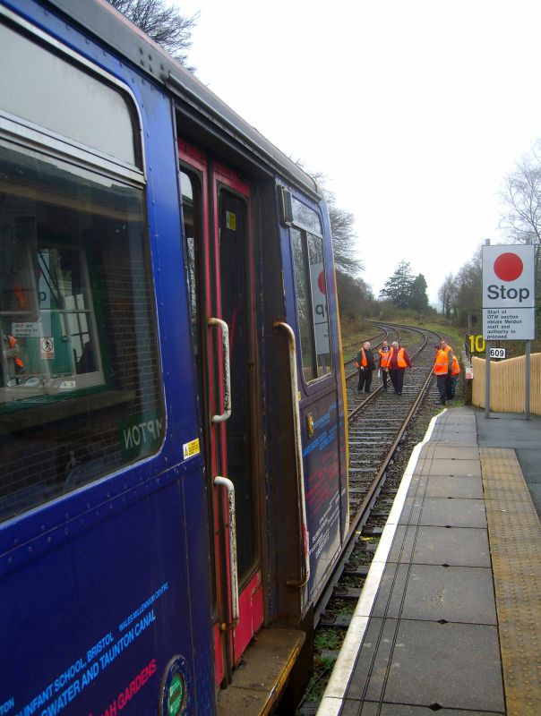 The test train crew checking out OkehamptonbrPhotographer Paul MartinbrDate taken 21022017