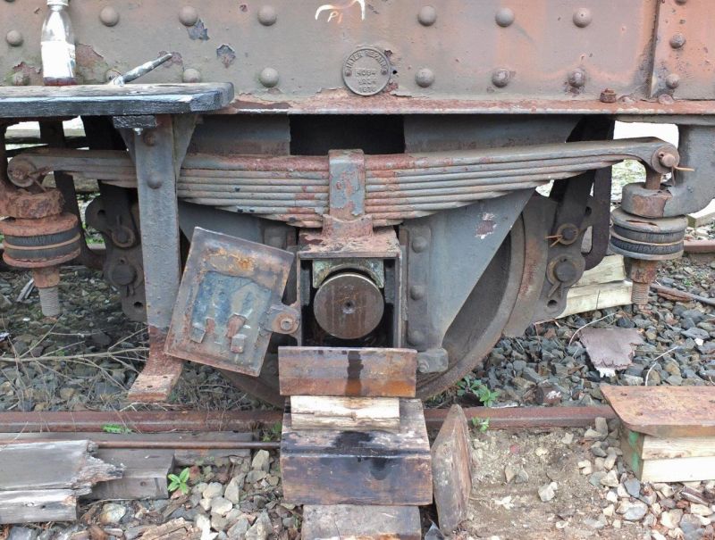 Work in progress with one of the van's axlebox issues.brPhotographer Philip WagstaffbrDate taken 20042017