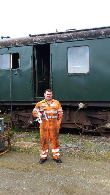 Dartmoor Railway's Chief Mechanical Engineer, and his mate Julian. 