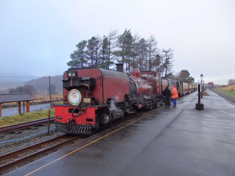 Garrett no. 138 at Rhyd Ddu, in rather Meldonian weather.brPhotographer Tom BaxterbrDate taken 23122017