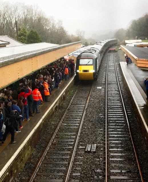 The Royal Oke HST arriving at Okehampton