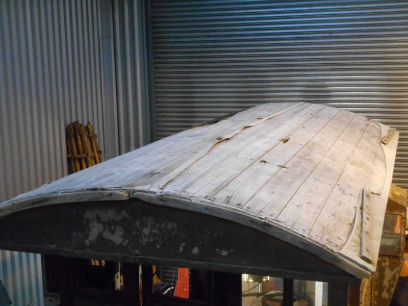 The roof stripped ready for some timber repairs prior to re-covering.brPhotographer Sue BaxterbrDate taken 04012008