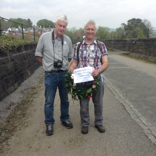 Kelsey and Baxter with Tony's wreath.brPhotographer Tony HillbrDate taken 05052018