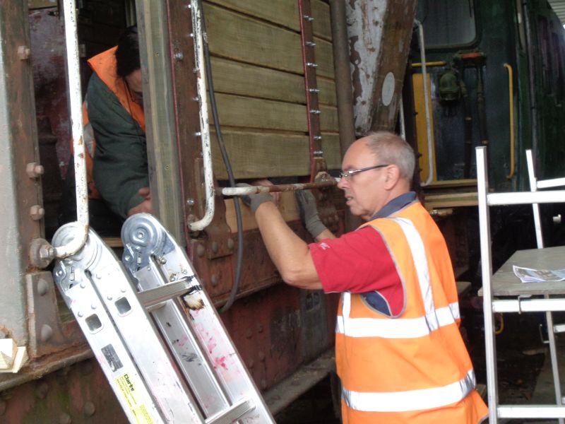 Ron Kirby trying a board for size on LDS 55625brPhotographer David BellbrDate taken 02082018