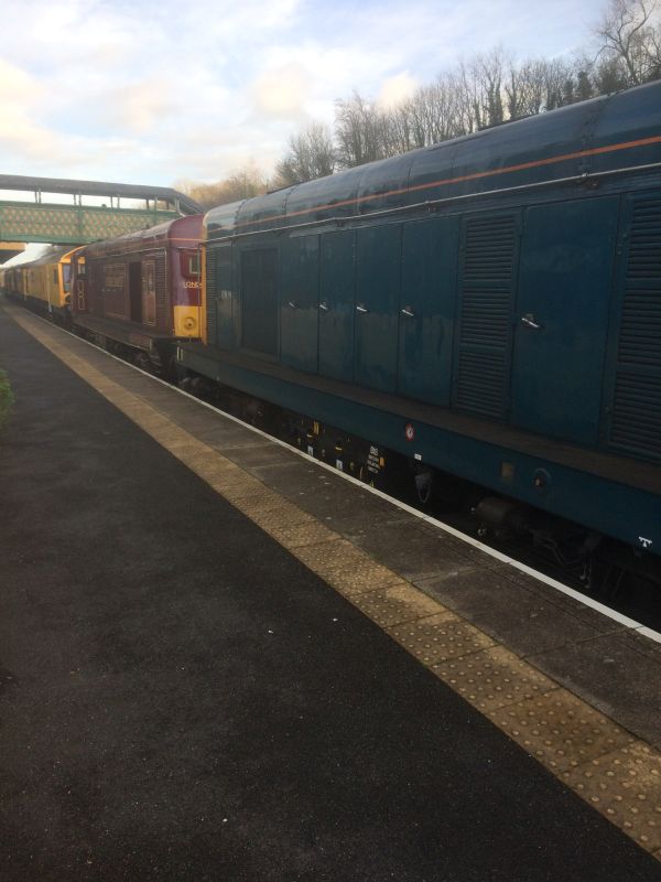 The train on arrival at OkehamptonbrPhotographer Andrew TurnerbrDate taken 09012019