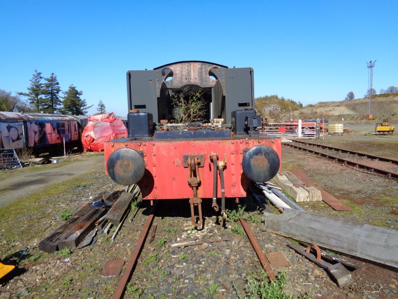 Early signs of Spring at Meldon. A forlorn private owner, non DRSA locomotive. For the record it's a Hudswell-Clarke type PLA, built in 1952. See the S103 entry on the Stocklist pagebrPhotographer David BellbrDate taken 28032019