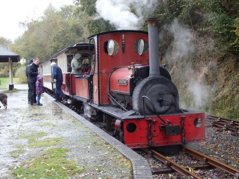 1898 Hunslet 0-4-0ST 'Covertcoat' at New Mills.brPhotographer Tom BaxterbrDate taken 30102019