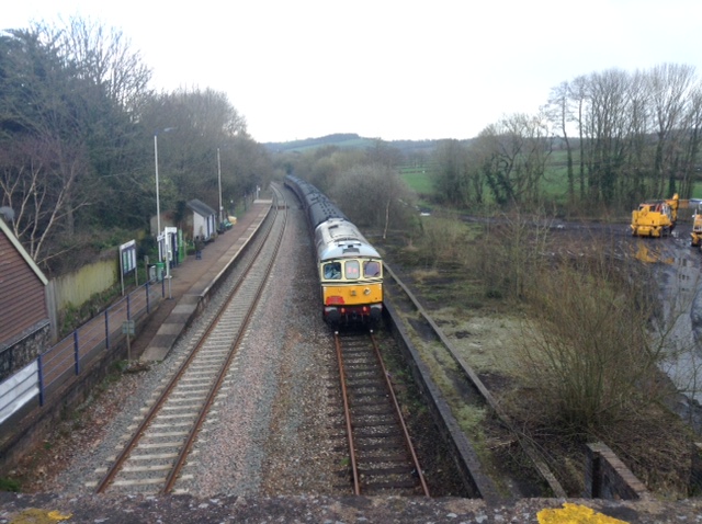 The railtour at Yeoford