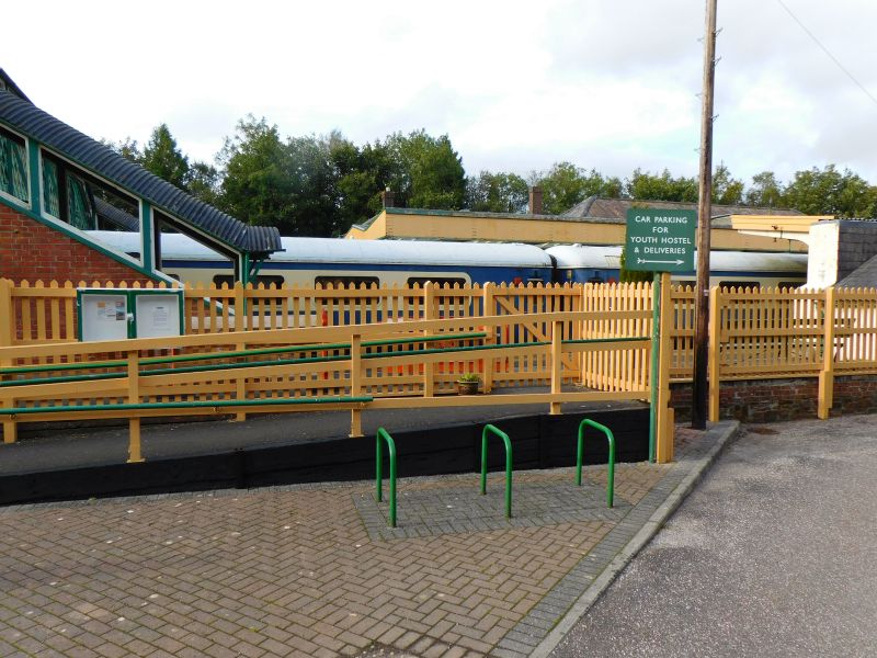 The Platform 2 entrance area is now looking very smart, thanks to the efforts of Alan, Geoff and David.brPhotographer Jon KelseybrDate taken 26082020