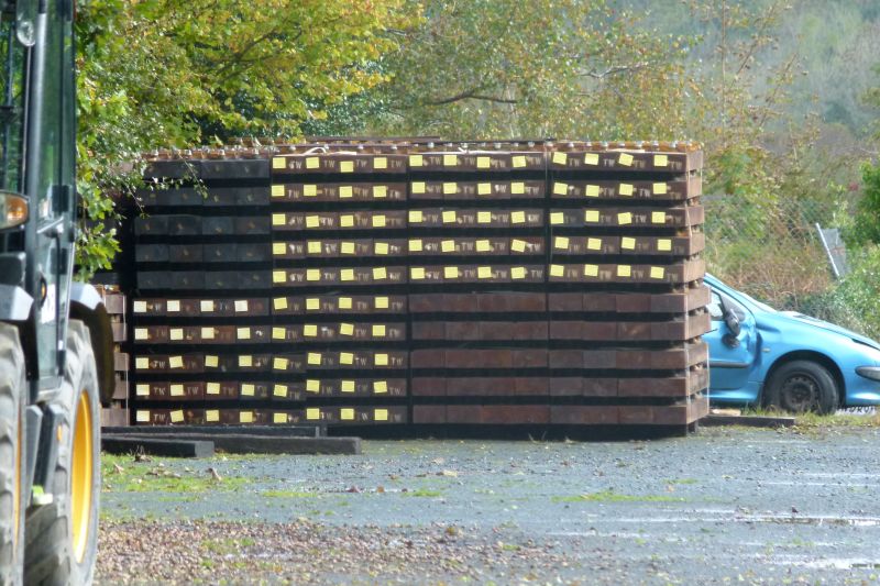 Delivery of sleepers in the car park.brPhotographer Dave EllisbrDate taken 11102020