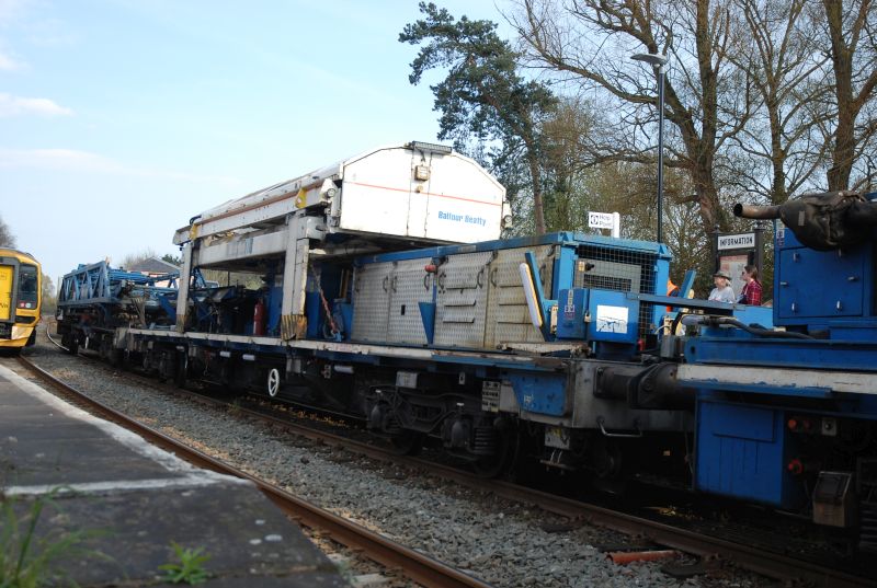 Balfour Beatty track laying equipment departing CreditonbrPhotographer Paul VoddenbrDate taken 18042021