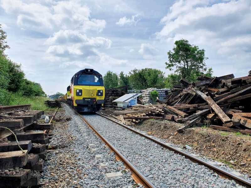 Colas class 70 70817 on the Exeter end of the trainbrPhotographer Alan PetersbrDate taken 23062021