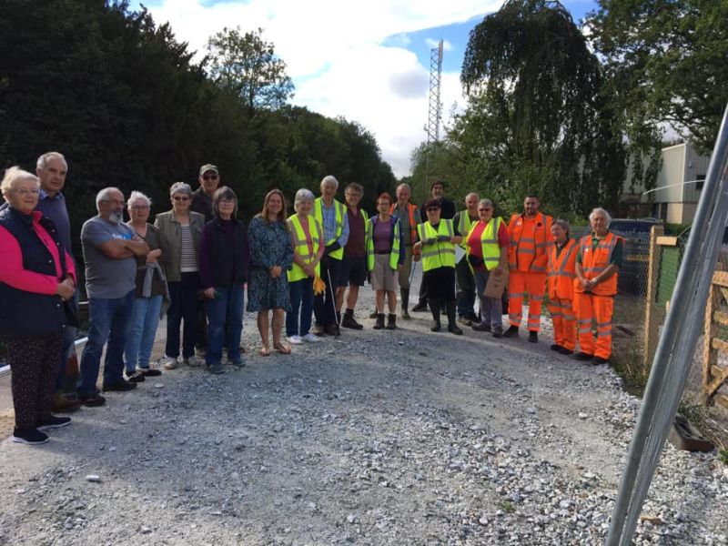 The Sampford Courtenay workparty.brPhotographer Sampford Courtenay Parish CouncilbrDate taken 26092021