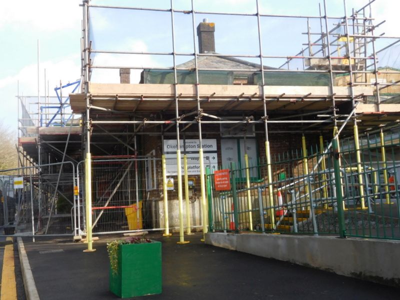 The east end of the main station building on platform 3brPhotographer Geoff HornerbrDate taken 26012022