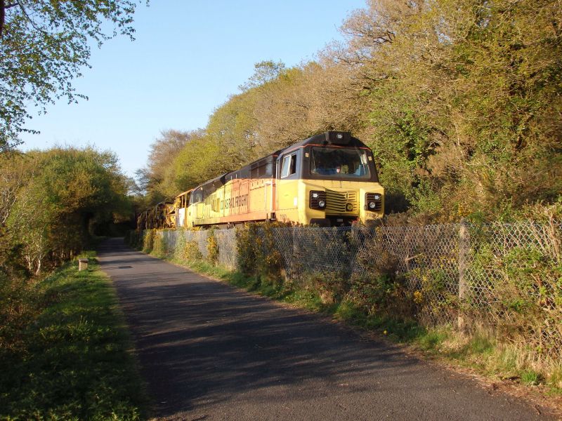 70803 going so slowly with the HOBC that Tom was able to overtake it.brPhotographer Tom BaxterbrDate taken 26042022