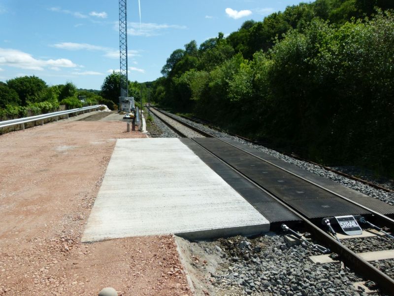 Fancy roadrail vehicle RRV access point at the north end of the Okehampton car park.brPhotographer Dave EllisbrDate taken 22052022