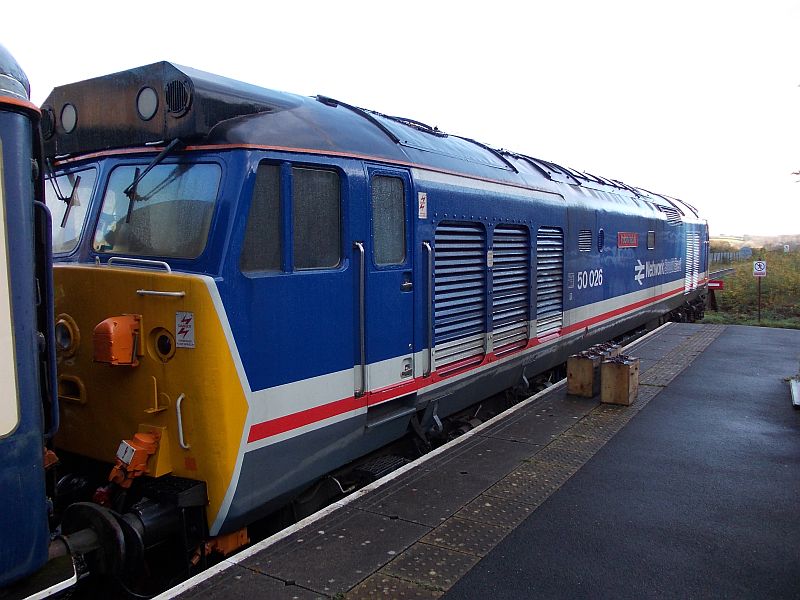 50026 'Indomitable' at Okehampton