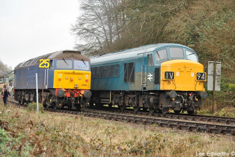 47828 and 45060 'Sherwood Forester' at Okehampton