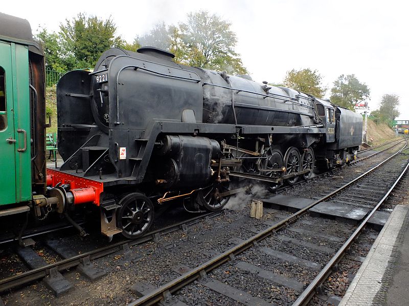 BR Standard class 9F 92212 at Ropley, Mid-Hants Railway Steam Gala