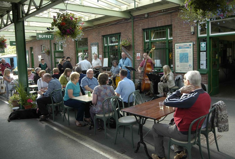 Jazz evening at Okehampton station