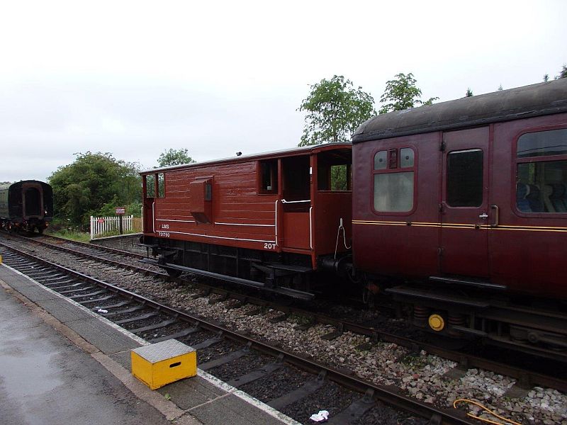 LMS brake van on the Churnet Valley Railway.