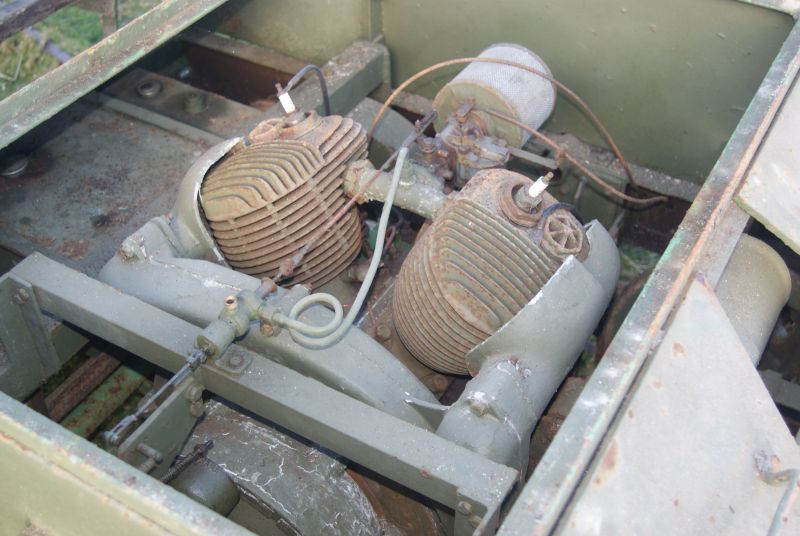 The trolley's V-twin JAP engine. On the rare hot days on Dartmoor, how hot did an enclosed aircooled engine get in a slow moving vehiclebrPhotographer Jon KelseybrDate taken 14112018