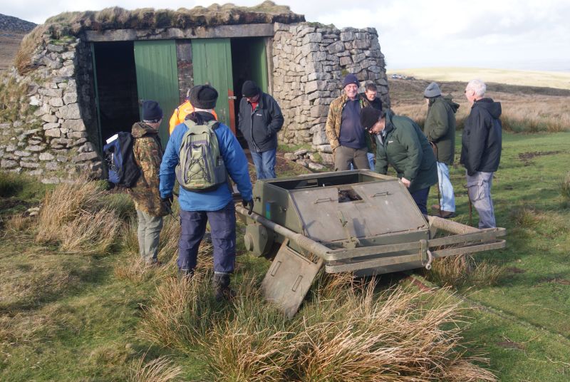 The DRSA group starts to dismantle the Queen's Wickham.brPhotographer Jon KelseybrDate taken 14112018