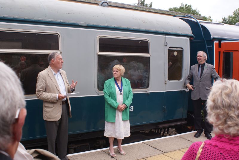 l to r Councillor Richard Westlake, Councillor Jan Goffey, Reverend Philip WagstaffbrPhotographer Jon KelseybrDate taken 15082015