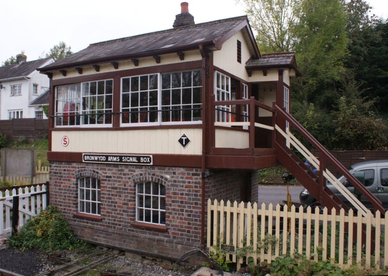 The Gwili Railway's Bronwydd Arms signal box, rebuilt from the former Llandybie signal box.