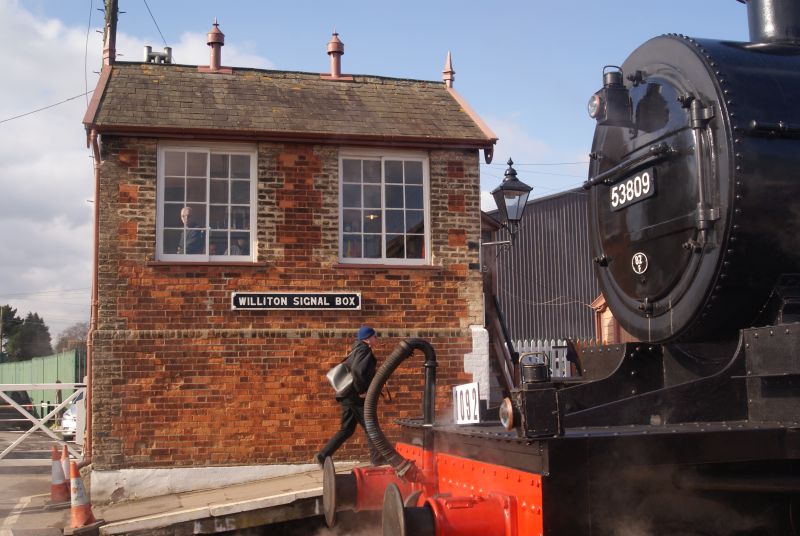 Somerset  Dorset Fowler 7F 2-8-0 53809 at WillitonbrPhotographer Jon Kelsey