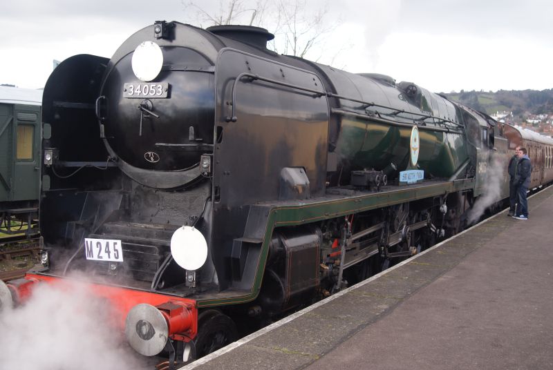 SR Battle of Britain 4-6-2 34053 'Sir Keith Park' at MineheadbrPhotographer Jon Kelsey